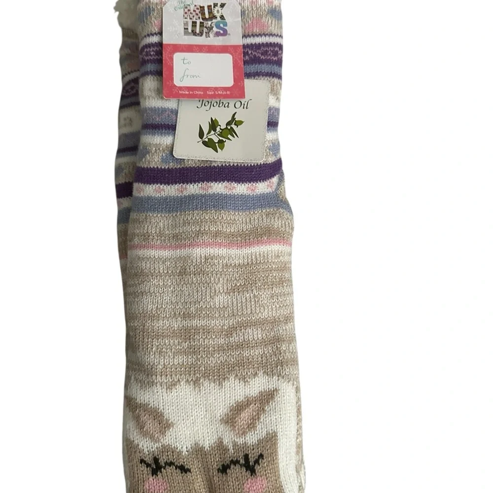 Muk Luks Cabin Socks Treated with Jojoba Oil NWT - S/M 6-8 Giftable